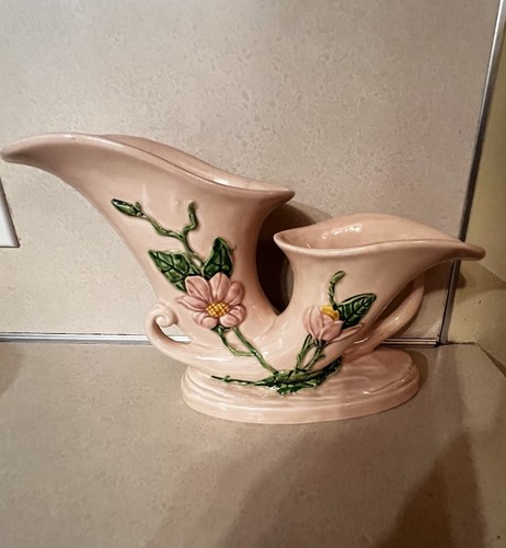 Hull double cornucopia vase - hull,