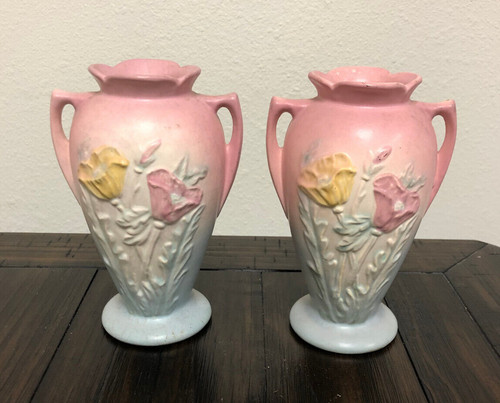 Vintage hull pottery art pink - hull,
